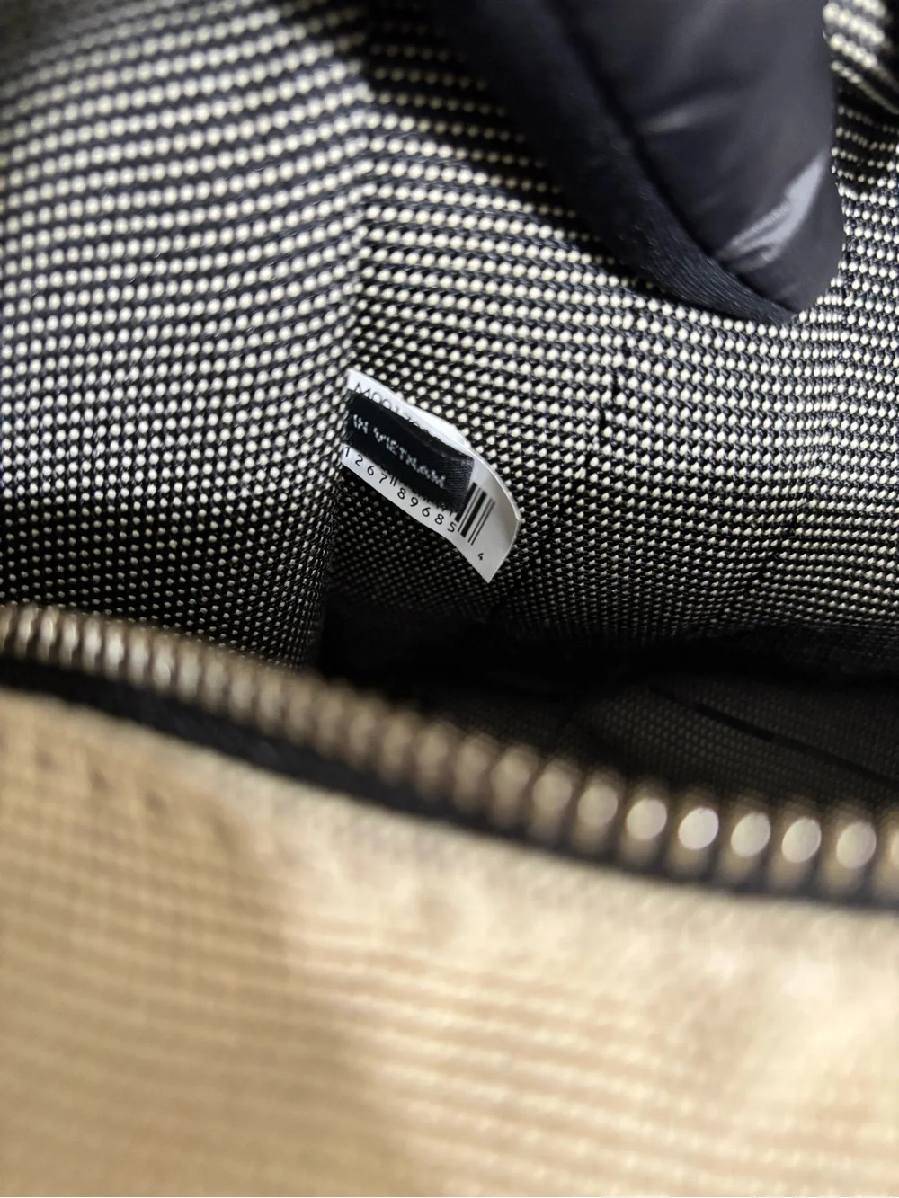 Marc Jacobs Natural and Black Canvas 'The Tote Bag' Small Tote
